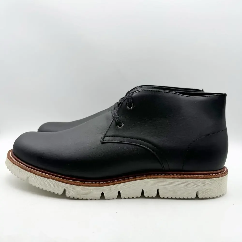 Georgia Boot Mens Small Batch Chukka Boots US 13 Wide EU 47 Black Leather SR EUC